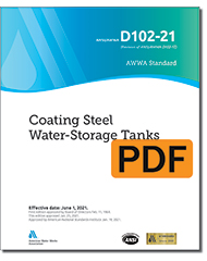 AWWA D102-21 Coating Steel Water-Storage Tanks (PDF)
