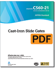 AWWA C560-21 Cast-Iron Slide Gates (PDF)