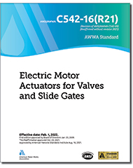 AWWA C542-16(R21) Electric Motor Actuators for Valves and Slide Gates