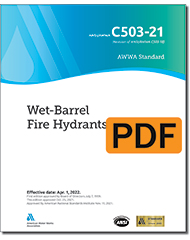 AWWA C503-21 Wet-Barrel Fire Hydrants (PDF)