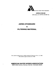 B100-80: AWWA Standard for Filtering Material 