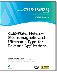 AWWA C715-18(R22) Cold-Water Meters—Electromagnetic and Ultrasonic Type for Revenue Applications
