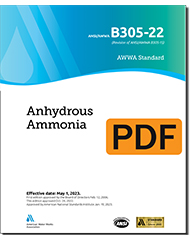 AWWA B305-22 (Print+PDF) Anhydrous Ammonia