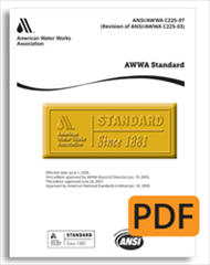 C651-92: AWWA Standard for Disinfecting Water Mains (PDF)