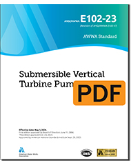 AWWA E102-23 Submersible Vertical Turbine Pumps (PDF)