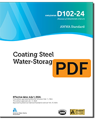 AWWA D102-24 Coating Steel Water-Storage Tanks (PDF)