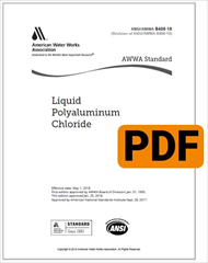 AWWA B408-18 Liquid Polyaluminum Chloride (PDF)