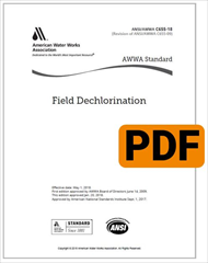 AWWA C655-18 Field Dechlorination (PDF)