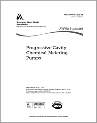 AWWA E200-18 (Print+PDF) Progressive Cavity Chemical Metering Pumps