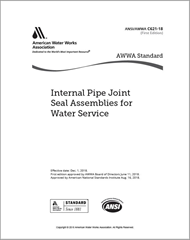 AWWA C621-18 Internal Pipe Joint  Seal Assemblies for Water Service