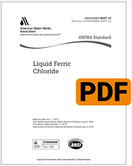 AWWA B407-18 Liquid Ferric Chloride (PDF)