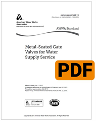 AWWA C500-19 Metal-Seated Gate Valves for Water Supply Service (PDF)
