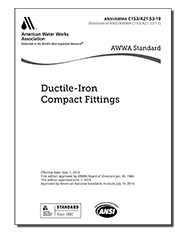 AWWA C153-19 (Print+PDF) Ductile-Iron Compact Fittings