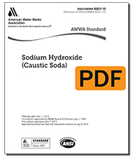 AWWA B501-19 Sodium Hydroxide (Caustic Soda) (PDF)