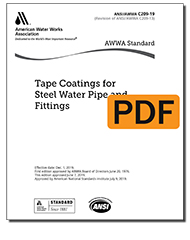 AWWA C209-19 Tape Coatings for Steel Water Pipe and Fittings