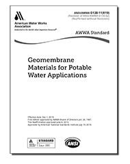 AWWA D130-11(R19) Geomembrane Materials for Potable Water Applications