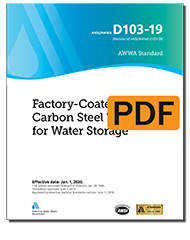AWWA D103-19 Factory-Coated Bolted Carbon Steel Tanks for Water Storage (PDF)
