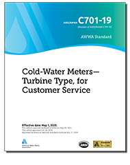 AWWA C701-19 Cold-Water Meters—Turbine Type, for Customer Service