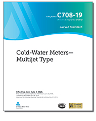 AWWA C708-19 (Print+PDF) Cold-Water Meters—Multijet Type