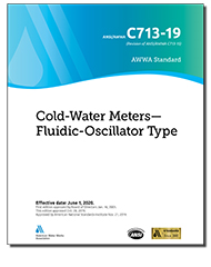 AWWA C713-19 (Print+PDF) Cold-Water Meters—Fluidic-Oscillator Type