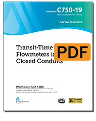 AWWA C750-19 Transit-Time Flowmeters in Full Closed Conduits (PDF)