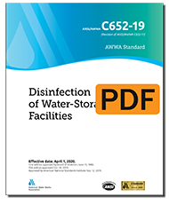 AWWA C652-19 Disinfection of Water Storage Facilities (PDF)