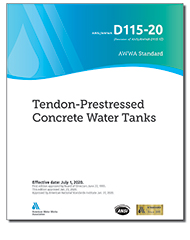 AWWA D115-20 (Print+PDF) Tendon-Prestressed Concrete Water Tanks