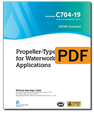 AWWA C704-19 Propeller-Type Meters for Waterworks Applications (PDF)